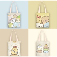 Sumikko Patterned Canvas Bag - Capacity to Hold Many Personal Items - Canvas Bag with Many Shapes