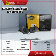 Klakson Keong Hella Midnight Black Sepasang 12V Klakson Keong Waterproof Hella Original