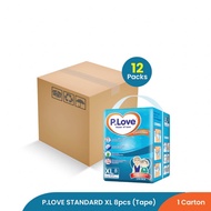 P.Love Standard Adult Diaper Tape XL size 8 pcs - 12 packs