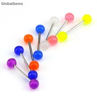 ️GG ️ 7PCS/Set Glow In The Dark Luminous Barbell Tongue Rings Body Piercing Jewelry PH