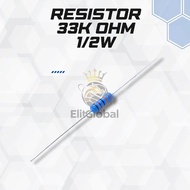 33K Ohm Resistor – 1/2W Axial Precision Electronic Standard