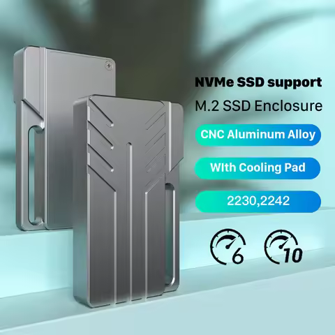 M.2 NVMe 2230 2242 SSD Enclosure Case PCIE 10Gbps USB 3.2 Gen2 USB C CNC External mini Box for SN740