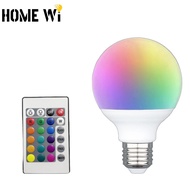 HOME WI LED RGB Remote Control Bulb Ambient Light E27 220V G70 G80 G95 G120 9W 12W 15W 18W