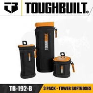 TOUGHBUILT TB-192-B 3 Pack - Tower Softboxes Small Parts Organizer for Tools Screw Parts Organizer P