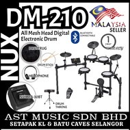 NUX DM-210 All Mesh Head Digital Electronic Drum Basic Package / DM210 with DA30BT