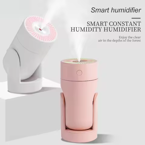 Air Humidifier Aroma Diffuser USB Rechargeable Humidifier Ultrasonic Cool Mist Maker Fogger Adjustab