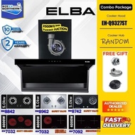 (KCE)🔥Elba Kitchen Hood MONZA EH-Q9327ST(BK) Cooking Cooker Hood Kitchen Penyedut