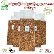 ข้าวกล้องข้าวเหนียวหอมแดงแสงแรก Red Aroma Rice Germinated ตรา เกษมสุข organic ปลอดสาร ขนาด 5 กก. ข้า