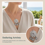 [APJ] Vintage Antique Bohemian Sand Dollar Pendants Lightweight for DIY Earring Keychain Jewelry Mak