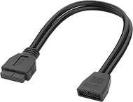XMSJSIY Motherboard USB 3.0 19/20 Pin Header Extension Cable Mainboard USB 3.0 19 Pin 20 Pin Male to