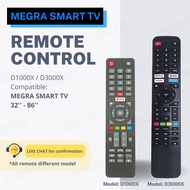 MEGRA LED TV REMOTE D1000X / D3000X series for SMART TV
