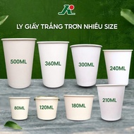 100 imported disposable paper cups/paper cups with capacity from 80ml to 500ml office cups/paper cof