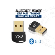 BLUETOOTH V5.0 DONGLES RECEIVER MINI USB BLUETOOTH DONGLE TRANSMITTER ADAPTERS DUAL MODE ADAPTER READYSTOCK