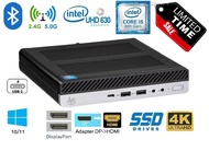 HP EliteDesk 800 G4 DM 8th Gen Intel 6C/6T i5-8500 T 35W u2 3.50GHz u2 32GB RAM u2 1TB SSD Dual M2 2.5" Caddy VGA 2x4K DP WIFI BT Premium Mini Tiny
