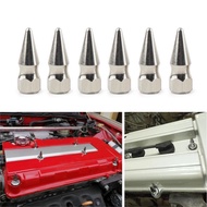 JDM Style M6X1.0 Chrome Spikes Bolt Spiked Valve Cover Engine Bay Dress Up Washer Kit For Honda Engi