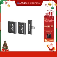 Amgras SoundMeta Ⅱ Pro Portable Noise-Cancelling Microphone for Sing YouTube/Facebook/Live Stream/Vl