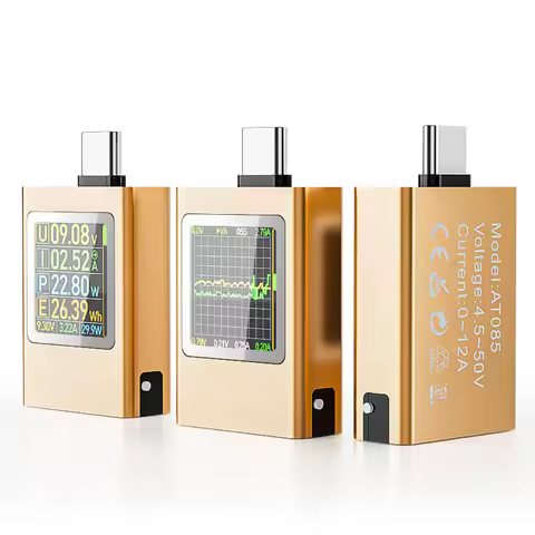 Type-C USB Power Meter Tester Power Bank Phone Charger Tester PD 3.1 3.0 QC 2.0 3.0 Fast Charging Pr