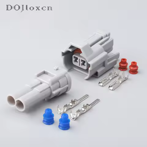 2/10/20/50 Sets 2 Pin Denso In Title EV1 US Car EV6 Fuel Injector Waterproof Male Female Connector H