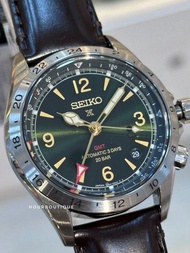 Brand New Seiko Prospex Japan Exclusive Green Dial GMT Alpinist Automatic Mens Field Watch SBEJ005