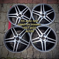 VOSSEN Used Rim 15x7 4X100 ET32 TM Auto Tyre Service Johor Baru