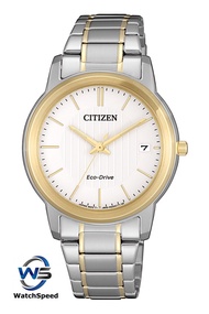 Citizen FE6016-88A Analog Eco-Drive Two Tone Stainless Steel Case Band Ladies / Womens Watch
