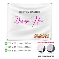 Banner Decoration / Custom Banner / Celebration / Party - 7ft x 7ft, 6ft x 6ft, 5ft x 5ft
