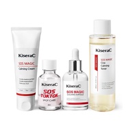 SOS Spot Soothing Care 4-Piece Set | Calamine + Centella Asiatica Leaf Water | Cica Cream + Cica Amp