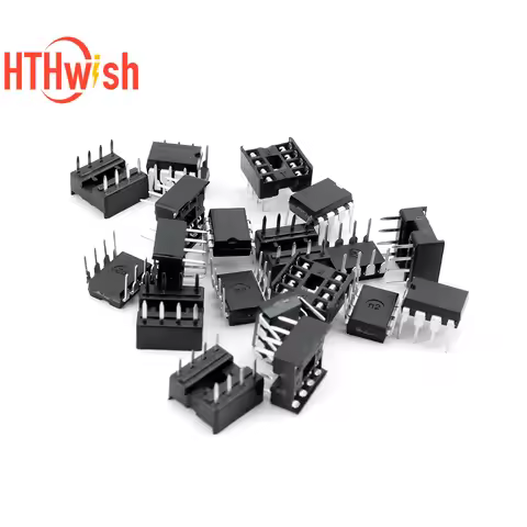 New 20-50pcs NE555 IC 555 & 8 Pin DIP Sockets (10 each) ic ne555 and Sockets DIP8 diy for arduino st