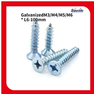 [queenstyle]Cross countersunk head self-tapping screws plus hard blue zinc-plated wood screws, exten