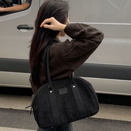 Pre-Order | 98 Doci All Black Corduroy Bag - Black