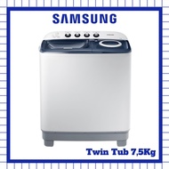 Mesin Cuci Samsung Wt-75H3210Mb 2 Tabung 7.5 Kg