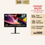 27” UltraGear™ QHD IPS gaming monitor | 300Hz, 1ms, DisplayHDR™ 400