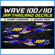 ☾ ☸ Wave 100 JRP x Daeng Decals Sticker (BLUE)