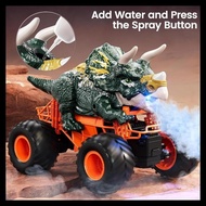 Frangesteutes Dinosaurier-Auto Fr Kinder Jungen, Electric Monstertruck Mit Spray, Licht, Sound, Indo