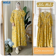 Midi Dress Wanita / Midi Dress Rayon/ Midi Dress Jumbo/Dress Muslim