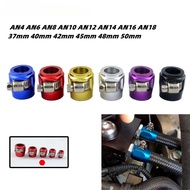 Universal Fuel Oil Line Hose Finisher AN4 6 8 10 12AN 37 40 42 45 48 50mm Water Diesel Pipe Clamp Fi