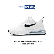Nike Air Max 270 React White Black Original Sepatu