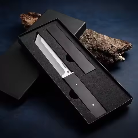 Japaness Style D2 Steel Tanto Blade Wood Handle Outdoor Bushcraft Camping Survival Edc Tool Climbing