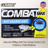 Combat® Max Ant Killing Bait The Colony Indoor And Outdoor 6 Bait Stations คอมแบท เหยื่อกำจัดมด กำจั