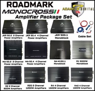 🔥 Hot Deal Amplifier Combo Set 🔥 Monocross 2 / 4 Channel / Monoblock Power Amplifier Adam Digital Adams Digital 2 / 4/ Monoblock Power Amplifier Roadmark 2 / 4 / Monoblock Car Amp Suitable for Car Speaker and Woofer