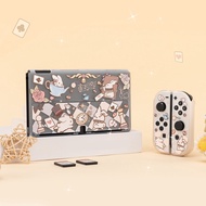 Alice Rabbit Cute Transparent Frosted Hard Case for Nintendo Switch and Switch Oled