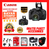 CANON EOS 550D KIT LENS18-55MM BONUS PAKET ACCESORIES KAMERA