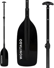 Canoe Paddles Aluminum Paddle with Plastic Blades Floating Adjustable Canoeing and Boating Oars, 122