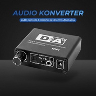 Dac coaxial toslink Converter Digital Audio Converter DAC Optical Coaxial to Analog Aux RCA