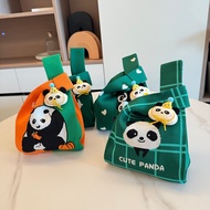 Original Chengdu Panda Knitted Bag Parent-Child Handbag Souvenir Bag Snack Bag Birthday Full Month G