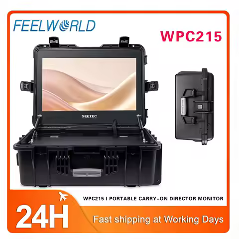 Hard Shell Carry-on Monitor WPC215 21.5" 1000nit Director Viewfinder LUT Waveform HDMI SDI Input Out