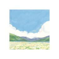 明亮藍天色memo pad