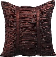 The HomeCentric Chocolate Brown Euro Sham Covers, Pack of 2, 65x65 cm (26"x26") Euro Sham, Textured 