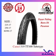 Norva Motor Tayar Camel Motorcycle Tube Tyre Cm519 225-17 2.25-17 250-17 2.50-17 80/90-17 Bunga Tt10