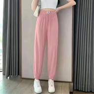Cuffed sweatpants sweatpants drawstring loose sun protection pants fashion casual sports pants women